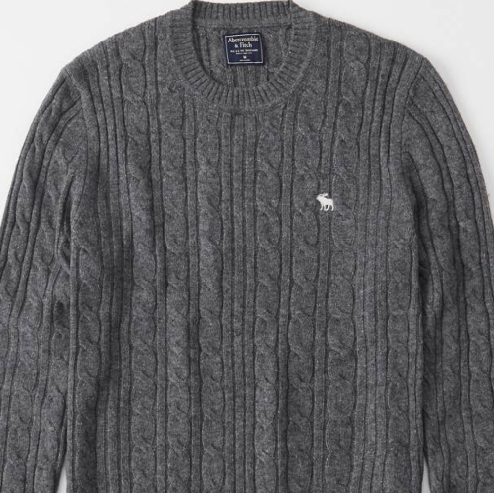 Abercrombie Icob Cable men's sweater XL - Picture 7 of 9